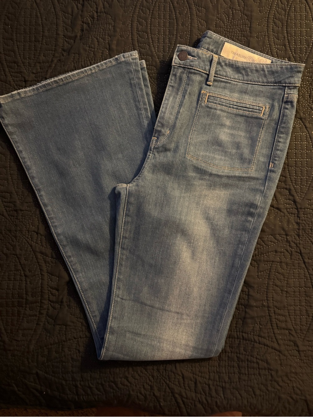 Treasure & Bond Medium Blue Flare Jeans
